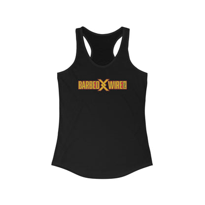 Barbed Wire Apparel Graphic Ladies Racerback Tank Top