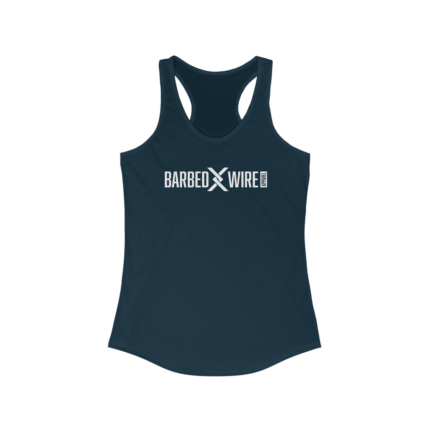 Barbed Wire Apparel Graphic Ladies Racerback Tank Top