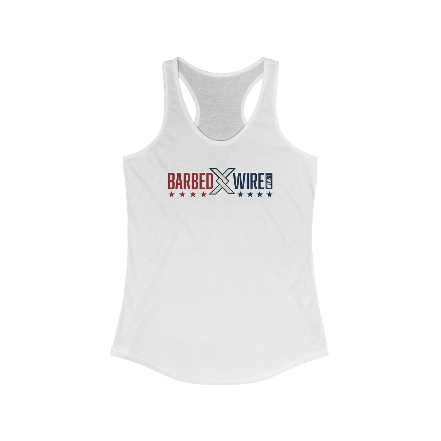 Barbed Wire Apparel Graphic Ladies Racerback Tank Top